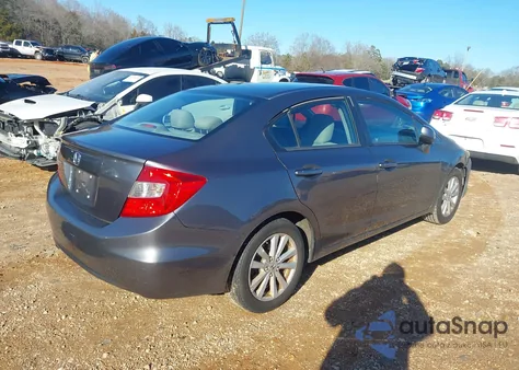 2012 Honda Civic Ex z USA, uszkodzony, nr VIN 19XFB2F85CE339524
